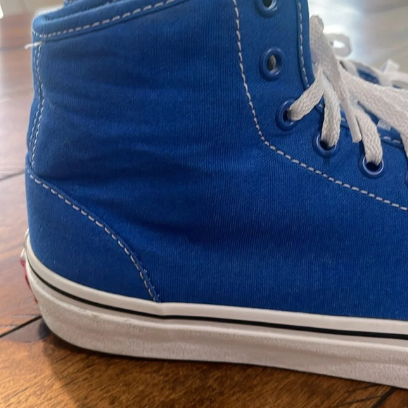 RARE Vans classic blue hi high top sz mens 9 womens 10.5 (RARE DEADSTOCK) unisex - Picture 3 of 16